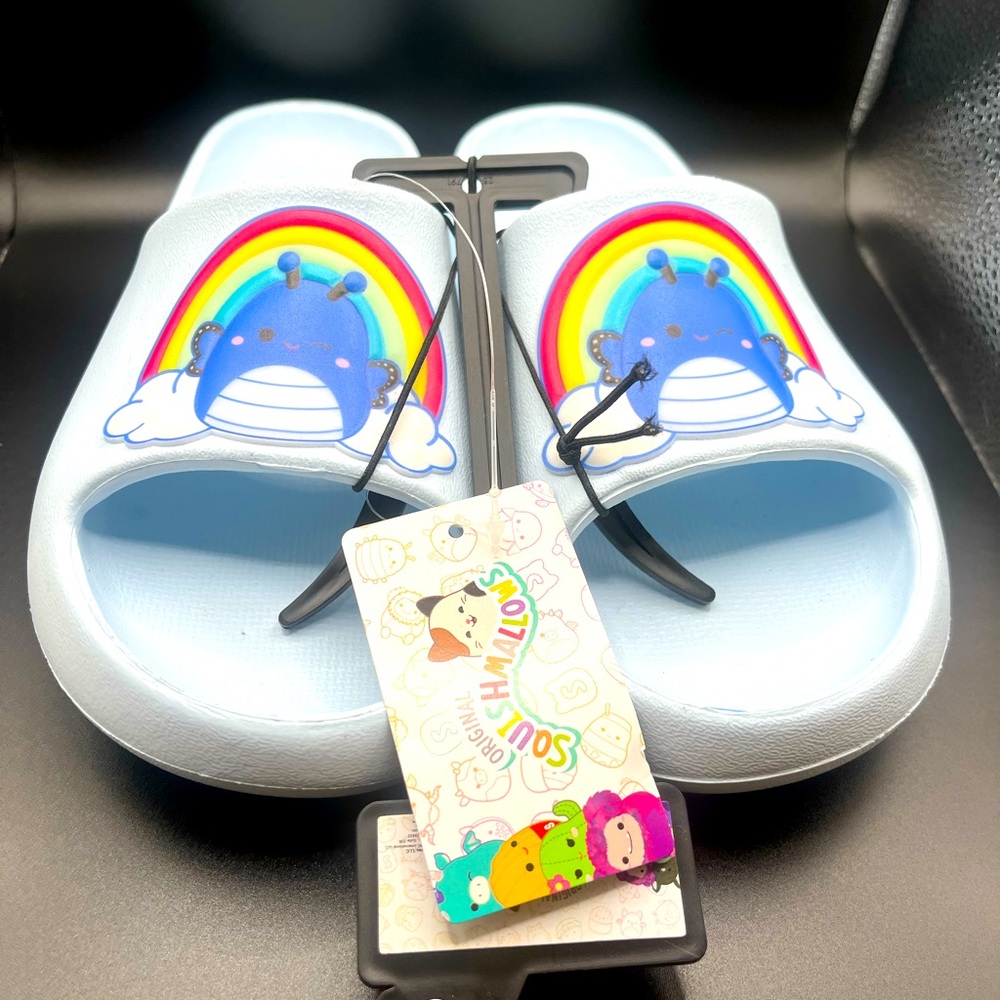 Girls Sqishmallows Slide Sandals NEW